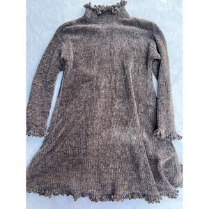 Newport News Easy Style Knitted Turtleneck & Ruffle Neck‎ and Sleeve Style J0620